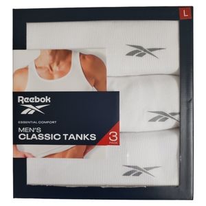 REEBOK Men's Classic Tank Top 3 Pack Undershirts